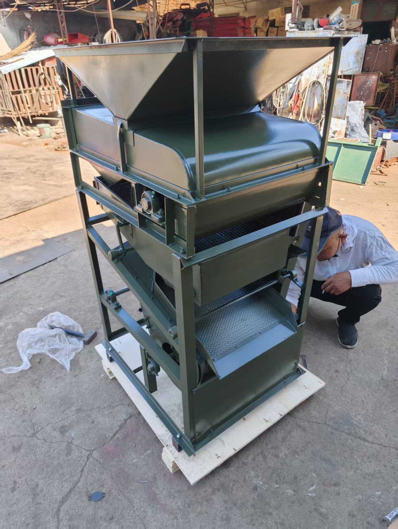 Multifunctional Grain Cleaning/De-stoning Machine